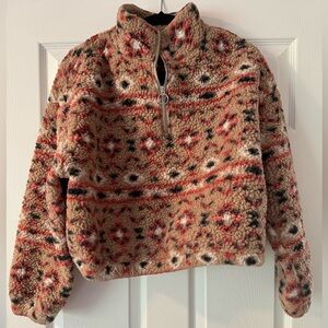 Fuzzy Quarter Zip Sweater